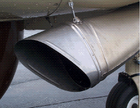 Aero Twin's Exhaust Deflector eliminates Cargo Pod overheating and 
reduces Cargo Pod staining.
