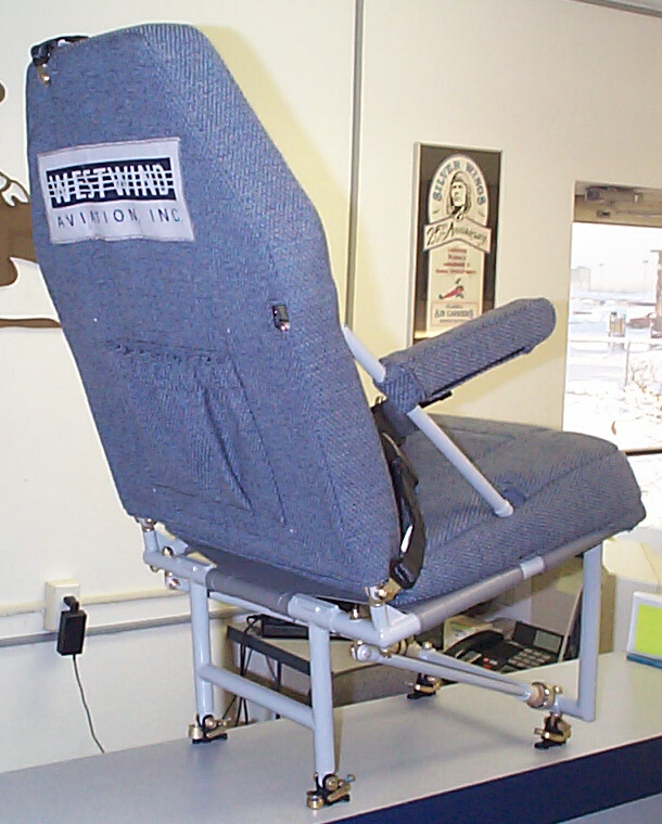 Quick Fold Single Seat viewed from the back.