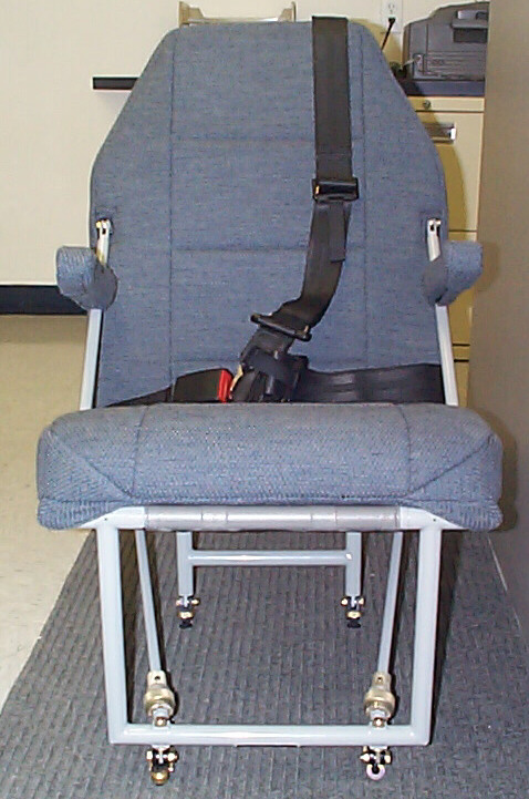 Quick Fold Single Seat viewed from the front.